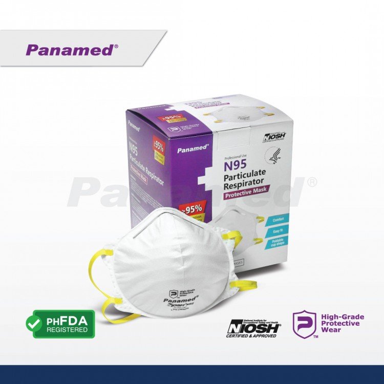 Panamed N95 Particulate Respirator (sold by box of 20s)